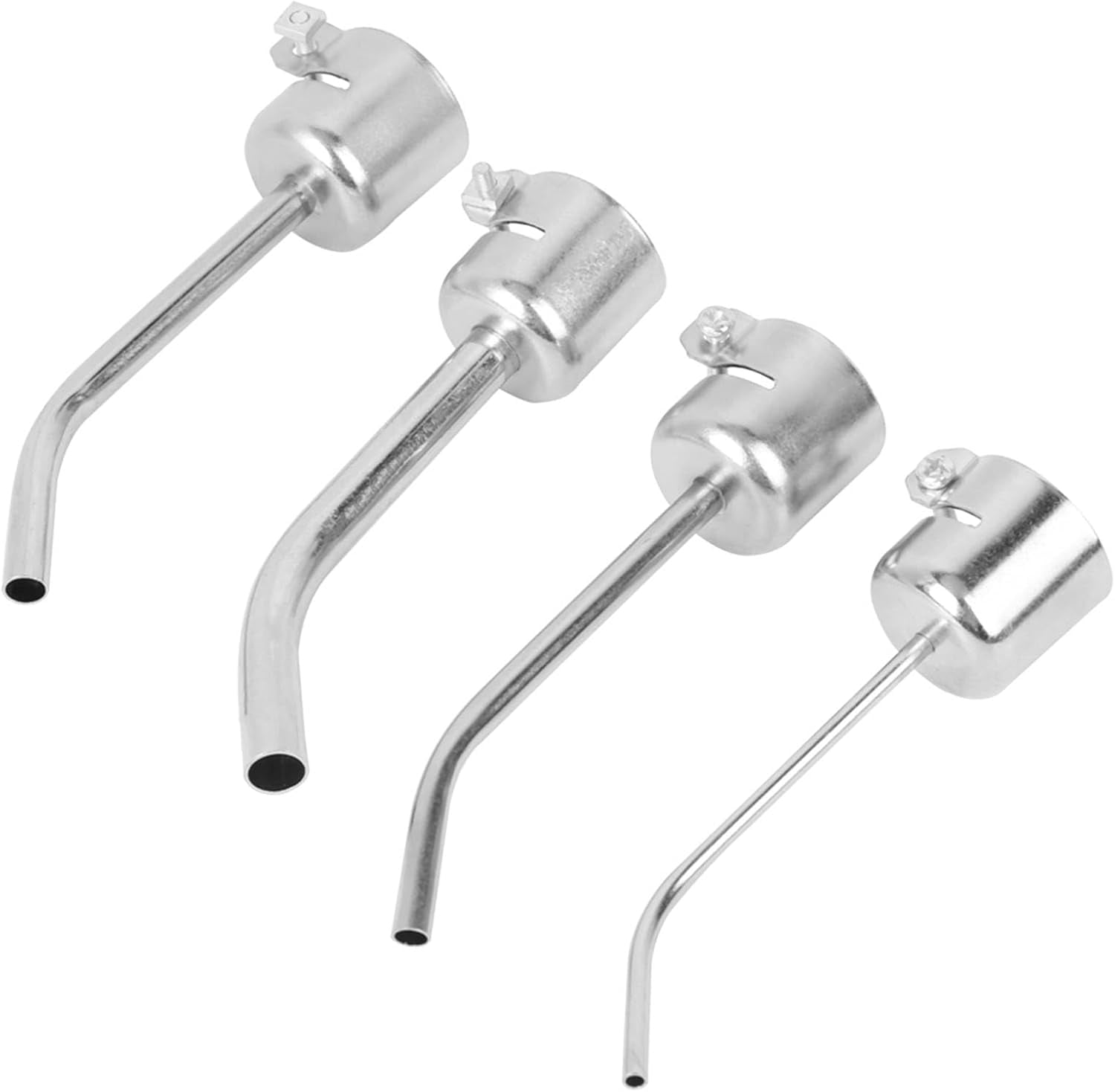 RVKXHD Heat Gun Nozzle, Heat Gun Tips, Aluminum Alloy Hot Air Gun Nozzle, 4PCS Soldering Nozzle, Air Heaters Nozzle, Heat Gun Accessories Compatible with 850 850A 850B