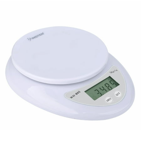 Insten Digital Multifunction Kitchen Food Scale 1g to 5000g 5kg in Grams Ounces (units of measurements: gram or