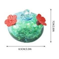 thumbnail image 2 of Summercome Glass Hummingbird Feeder for Outdoors, Small Hand Blown Glass Bird Feeding Balls Hanging Wild Bird Feeders 5OZ Backyard Garden Decorations Easy to Fill, 2 of 4