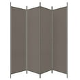 thumbnail image 3 of vidaXL 4-Panel Room Divider Anthracite 698x180 cm Fabric, 3 of 5
