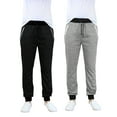 thumbnail image 3 of Men's Jogger Sweatpants With Zipper Pockets (2-Pack), 3 of 12