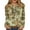A001-Army Green, variant on Petite Tops for Women Long Sleeve Cotton Shirts for Women Round Neck Long Sleeve Tops for Women Floral Blouses Tunic Tops for Women
