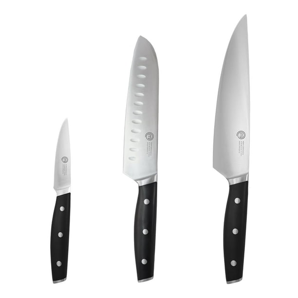 Juego de cuchillos de cocina MasterChef Chef Santoku Paring, 3 piezas