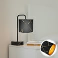 thumbnail image 4 of Small Lampshade Cloth Barrel Lamp Shade E27 Base Stripe Pattern Light Cover, 4 of 5