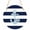 blue, variant on Navy Blue Stripe Nautical Round Front Door Welcome Sign, 5.9 Inch Wall Hanging Decor for Indoor Outdoor, Red Anchor Summer Coastal Home Porch Hanger Decorations for Holiday Gift