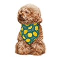 thumbnail image 3 of Dog Bandanas, darkgreen Lemon leaves Adjustable Dog Scarf Triangle Bib Handkerchief Accessories for Small Medium Large Dogs, Cats, Pets, 3 of 6