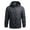 Grey, variant on Jinda Men's Hooded Rain Jacket Run Raincoat Lightweight Zip Up Hiking Workout Rain Coat Black 42