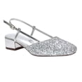 thumbnail image 5 of XY London Womens Kira Glitter Low Heel Court Shoes, 5 of 5