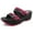 0513 Fuchsia, variant on GP Wedge Platform Slide Sandals for Women: 8531 Black Purple, EU38 (US Size 7 - 7.5)