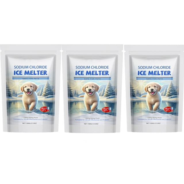 B Ice Melter 3 Pack B Environmentally Safe Snow Remover For Driveway Walkway 100G