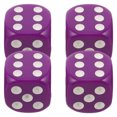thumbnail image 1 of SHOWERORO 4Ud Tapas Divertidas Para De Auto Con De Dados En Color Morado, 1 of 7
