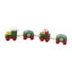 thumbnail image 5 of Mini tren navideño 1:12, simulación de casa de muñecas, tren de vapor para decoración de hadas DIY verde, 5 of 7