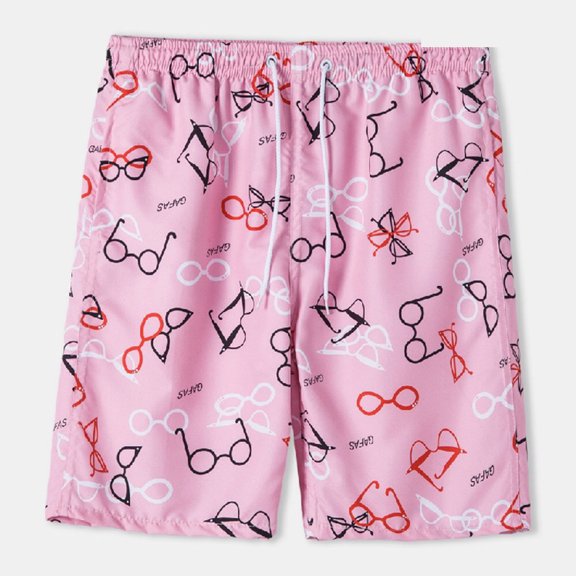 SDJMa Men's Survivor Belted Cargo Fashion Men's Elastic Waistband Beam Beach Line Belt Casual Sports Shorts