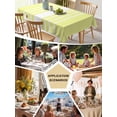 thumbnail image 5 of Yellow White Stripe Table Cloth, Modern Rustic Vertical Striped Waterproof Tablecloth for Rectangle Tables, Reusable Washable Fabric Table Cover for Restaurant Kitchen Dining Tables 60"x102", 5 of 6
