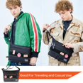 thumbnail image 5 of Bolso bandolera Rough Enough negro para hombre con compartimento para tableta de 8 pulgadas, 5 of 5