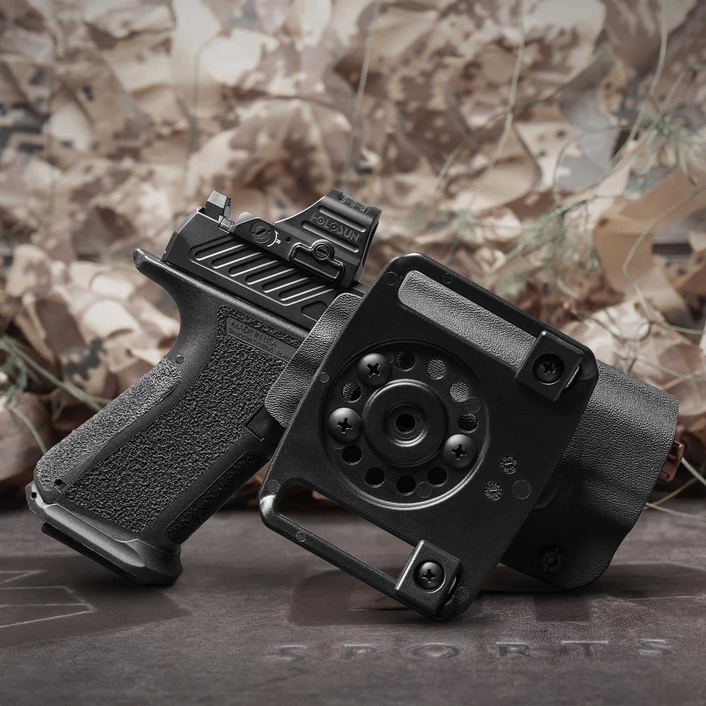 GRITR OWB Kydex Left Hand Gun Holster Compatible with Glock 19