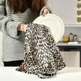 thumbnail image 6 of SKYSONIC 1 Pack Sexy Little Leopard Print Kitchen Towels Soft Absorbent Dish Towels Reusable Tea Towels Set 28 x 18 Inch, 6 of 7