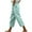 Mint Green, variant on Kmdttou Capri Cargo Pants for Women Plus Size Casual Loose Harlan Pants With Drawstring Solid Color Lace Up Pockets Fashionable Cropped Pants