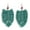 Green, variant on BOHO Handmade Macrame Gradient Rainbow Tassel Earrings Boutique Costume Jewelry