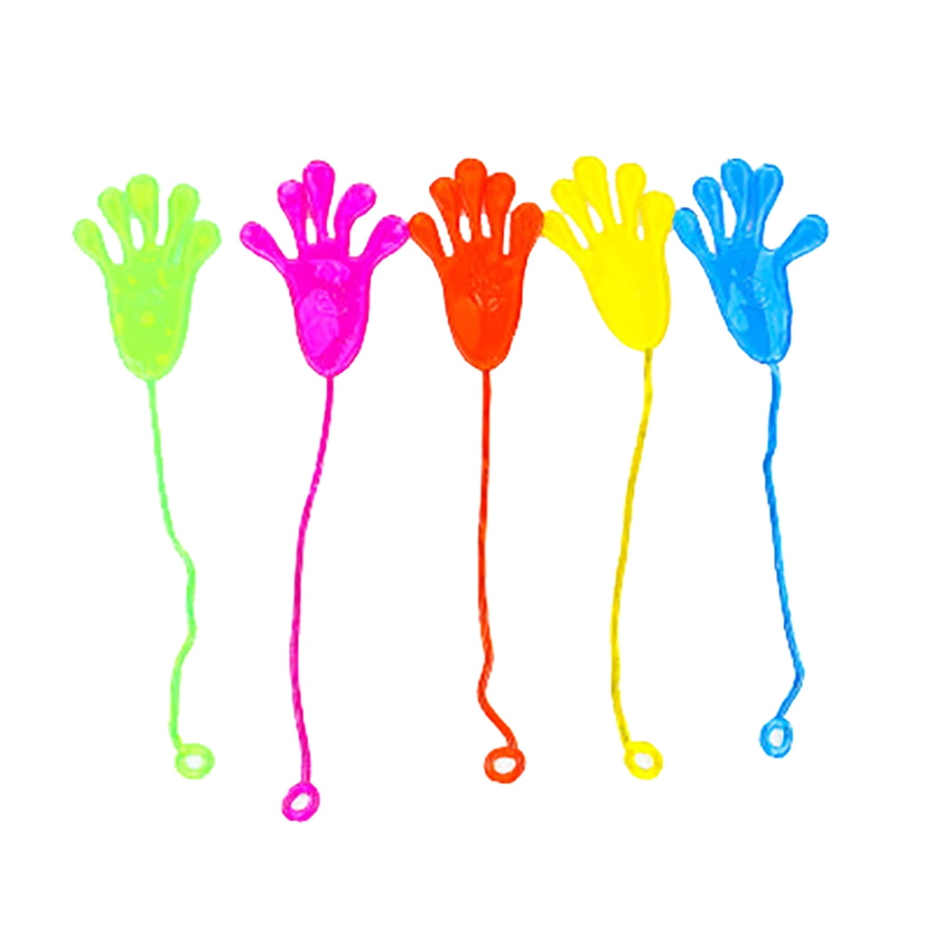 PIQIUQIU Lot 50 Mains Collantes Colorées – Jouets Extensibles Goo Slime – Cadeaux Anniversaire Enfants & Remplissage Piñata