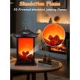 thumbnail image 2 of Fireplace Lanterns Decorative,Hanging Fake Fire Place with Realistic Flame Effect,Battery Operated USB Charge Portable LED Fire Lamp,Indoor Outdoor Christmas Decoration (Rectangular), 2 of 15