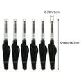 thumbnail image 2 of Soimiss 6pcs Brow Comb for Eyebrows Black Aluminum Practical Makeup Tool for Women Personal Use, 2 of 8