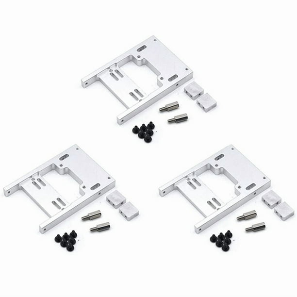 3X para Automóvil Servo Actualización de Almacén Soporte de Montaje Fijo para B1 B14 B16 B24 C24 C14 RC Coche-Plata