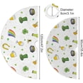 thumbnail image 3 of Coolnut St. Patrick's Day Shamrock Christmas Tree Skirt Tree Skirt for Holiday Party Home Christmas Day Ornaments36", 3 of 6