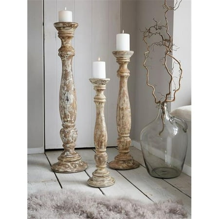 - Natural Candle Holder Large 1 EA -