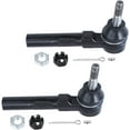 thumbnail image 3 of Detroit Axle - Front 8pc Shock Absorbers Kit for 2004-2012 Chevy Malibu, 05-10 Pontiac G6, 07-09 Saturn Aura, 4 Tie Rod Ends 2 Sway Bars 2 Boots + Bellows Replacement, 3 of 7