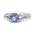 thumbnail image 2 of Mooneye Felicity Design 925 Sterling Silver Tanzanite Solitaire Accents Women Gifts Ring, 2 of 4
