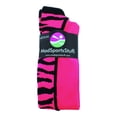 thumbnail image 2 of MadSportsStuff Crazy Socks with Safari Tiger Stripes Over the Calf Socks (Neon Pink/Black, Small), 2 of 2