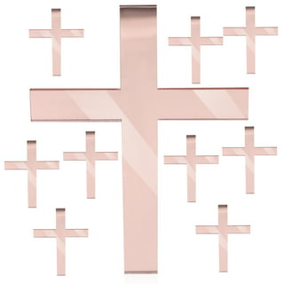 NOLITOY 12pcs Cross Cake Topper Edible Letters for Cake Decorating Backdrop  Religious Cupcake Topper Cross Cake Picks Cross for Cake Baptism Cake