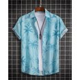 thumbnail image 1 of Men‘s Gradient Flower pattern 3D Print Top Summer Hawaii Beach Shirts Outdoor Party Men‘s Breathable Loose Short Sleeve Apparel FGS, 1 of 7