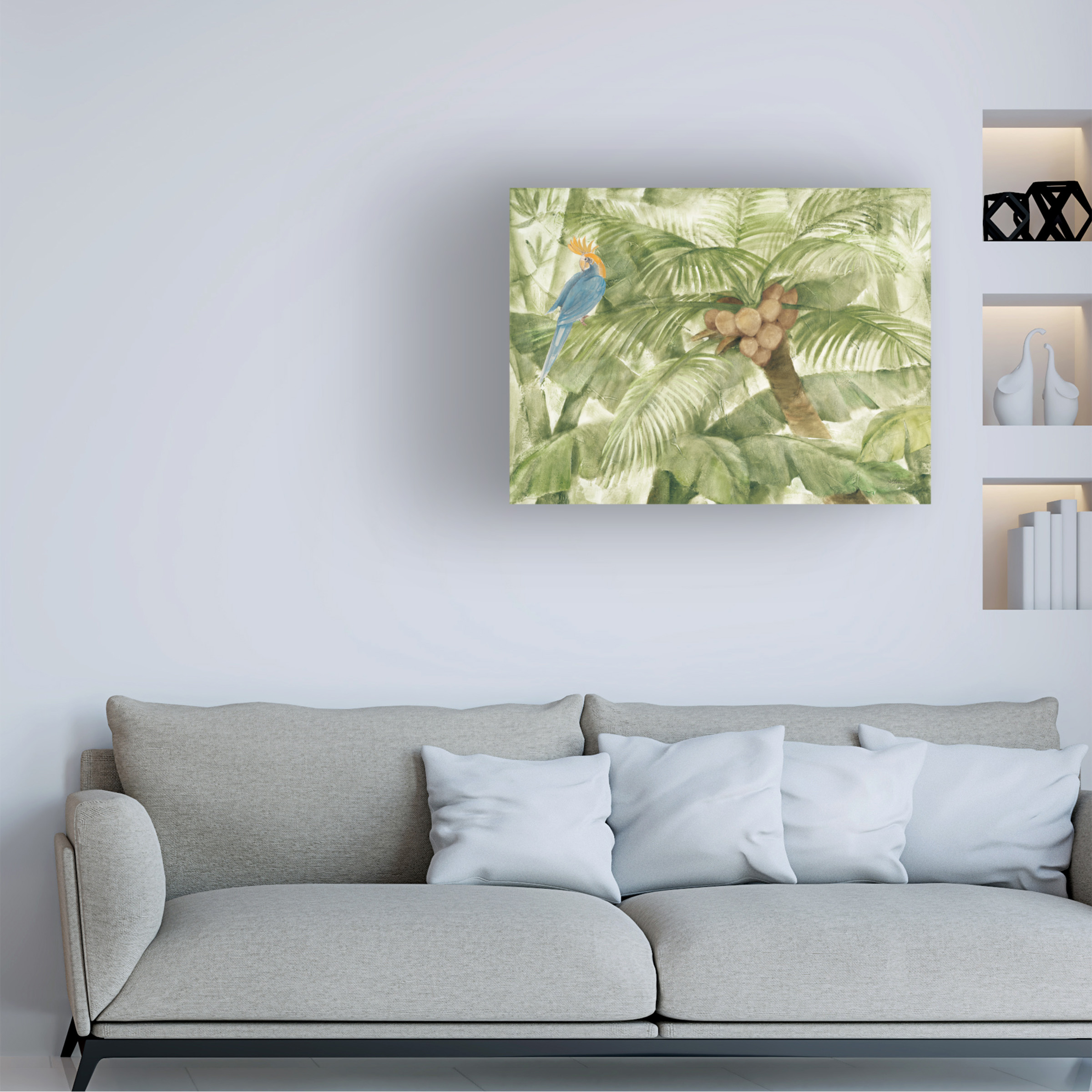 Trademark Fine Art 'Tropical Canopy I Green' Canvas Art by Albena Hristova