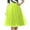 A-Yellow519, variant on XIAONU Tulle Midi Skirt For Women Flowy Elastic Waist Skirt Vibrant Retro Event Skirts