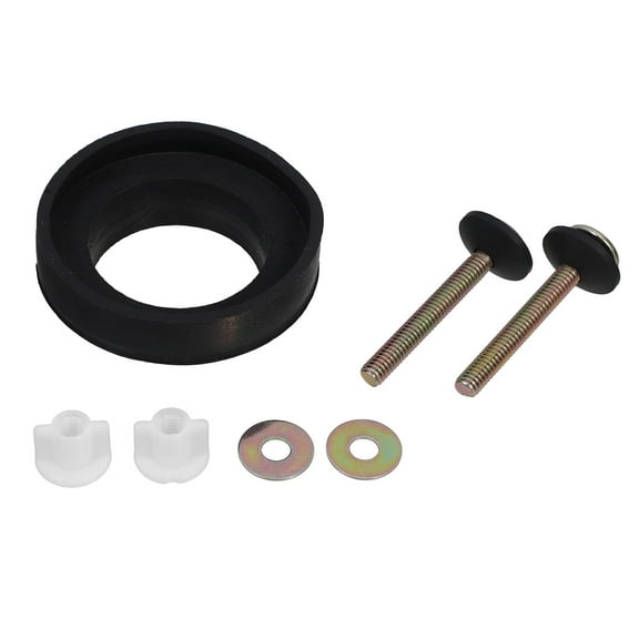 SOPOTUTU Toilet Tank Gasket Repair Kit 1 Set Iron Rubber Secure Fastening Easy Installation