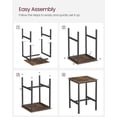 thumbnail image 5 of VASAGLE Bar Table Small Kitchen Table High Top Pub Table for Dining Kiichen Room Study Rustic Brown and Black, 5 of 7