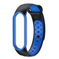 thumbnail image 1 of Correas de silicona para reloj, bandas de repuesto deportivas para Fitness, pulsera de reloj Bicolor cómoda y duradera Compatible con Mi Band 5, 1 of 5