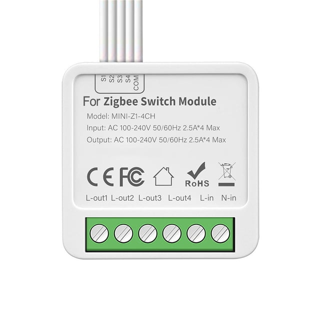 Pour pour Tuya pour Smart Switch 10A 2/3/4 Gang Module de Contrôle Automation Bidirectionnel