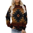 thumbnail image 2 of Pntutb Mujeres Otoño e Invierno Casual Folk-Personalizado Impreso Cuello Redondo Manga Larga Jersey Blusa Sudadera tops Pntutb Pntutb-902, 2 of 5