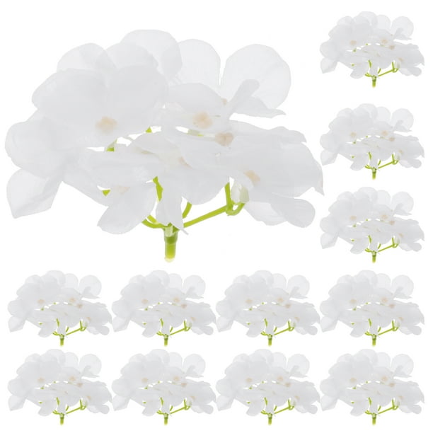 KAKOWELY 12 piezas de flores artificiales de hortensia, hortensias vívidas, cabezas de flores artificiales, flores de hortensia para bodas