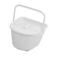 thumbnail image 2 of TOOYFUL Commode Chair Bucket Bedpan Compact Bedroom Urinal for Elderly Seniors Women White, 2 of 10