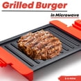 thumbnail image 3 of Maconee - Sandwichera de microondas | Máquina de queso para microondas | Utensilios de cocina tostador para microondas | Prensa Panini | Cocina rápida y apta para lavaplatos, color naranja, 3 of 5