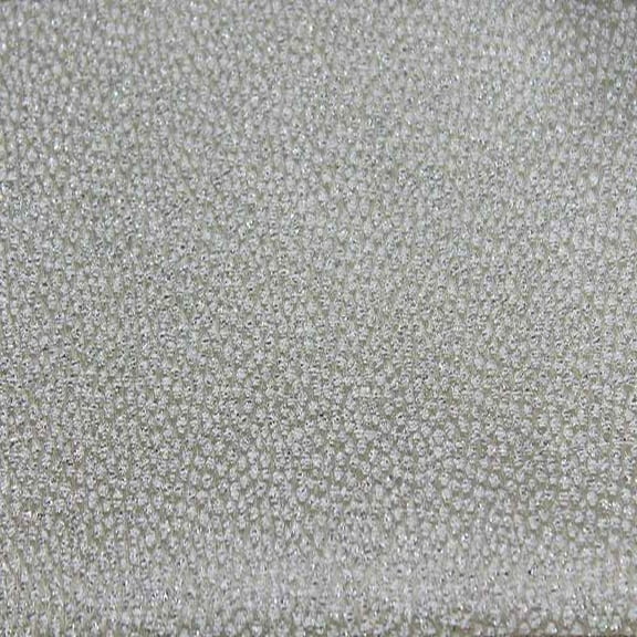 Beacon Metallic Jacquard Embroidery Fabric, 57" in width, | Home Decor, White / Sample 3x3 Inch