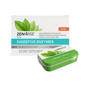 Zenwise Digestive Enzymes, Plus Prebiotics & Probiotics Supplement, Travel Size, Daily Digestion + Immune Support, for Occasional Gas, Gut Bloating & Irregularity (30 Count Tin)