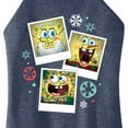 thumbnail image 3 of SpongeBob SquarePants - Christmas Photo Collage - Juniors High Neck Tank Top, 3 of 6