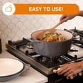 thumbnail image 4 of 2-in-1 Enamel Cast Iron Dutch Oven with Skillet Lid - 7 Quart Grey Cookware for Casserole, Stew & Braising, 4 of 6