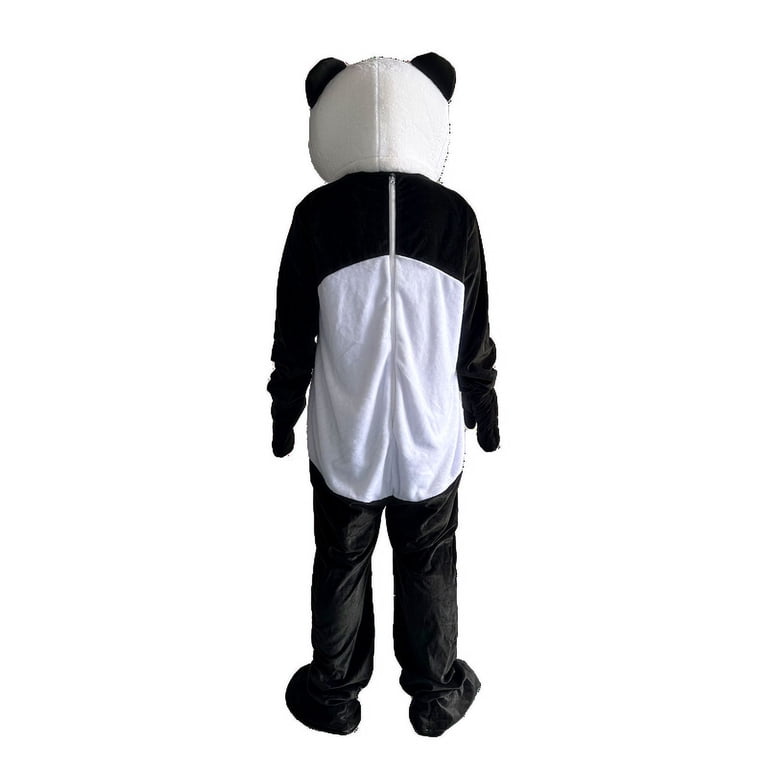Unisex Panda Bear Mascot Costume, Adult-Fit Plush Character Outfit for Men  & Women