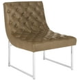 thumbnail image 3 of SAFAVIEH Hadley Tufted Accent Chair, Antique Taupe, 3 of 9